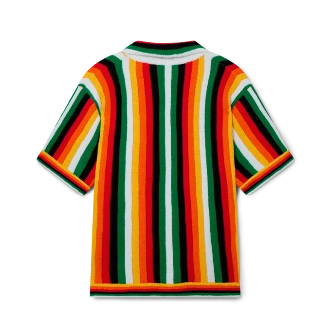 Camicia a righe in spugna