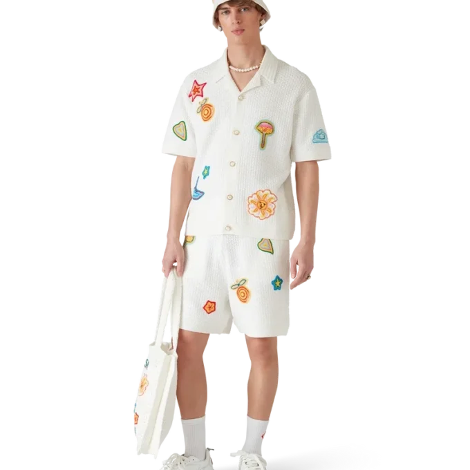 Camicia all’uncinetto con motivi Camicia all’uncinetto con motivi