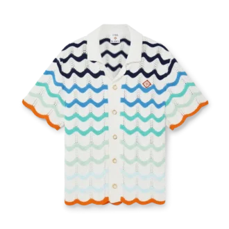 Camicia all’uncinetto Gradient Wave