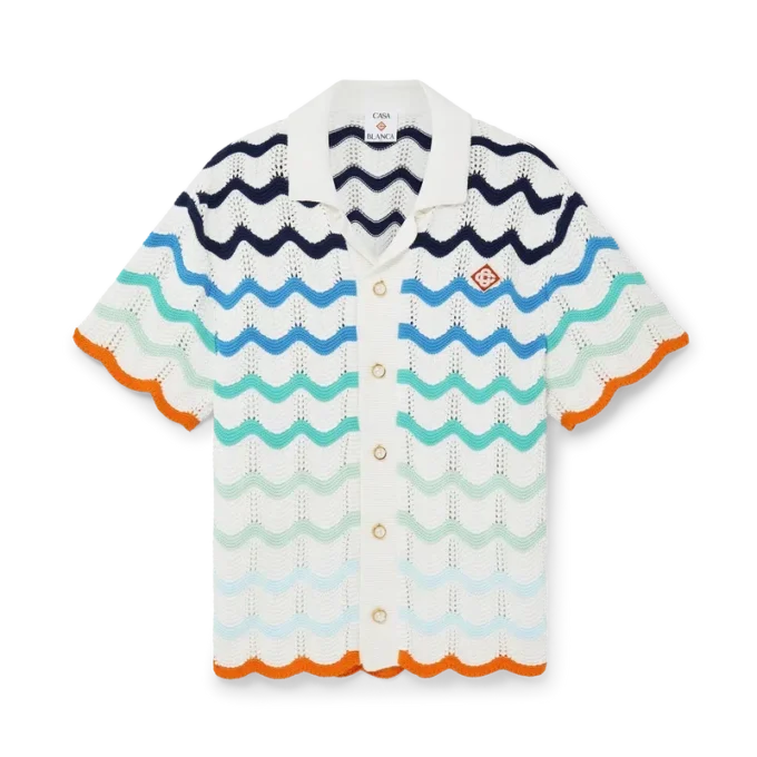 Camicia all’uncinetto Gradient Wave Camicia all’uncinetto Gradient Wave