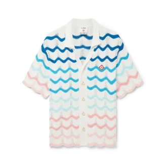 Camicia all’uncinetto Gradient Wave
