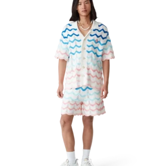 Camicia all’uncinetto Gradient Wave