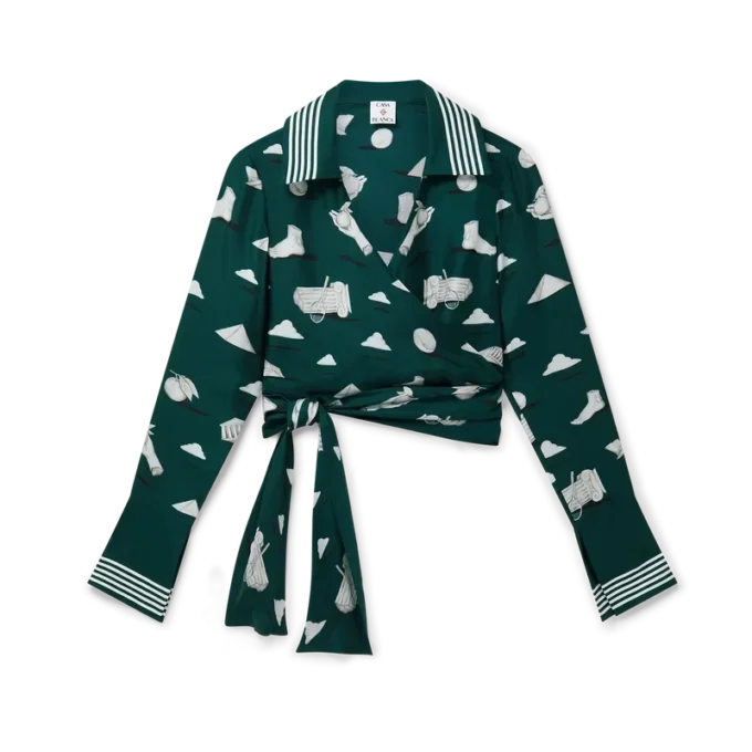 Camicia avvolgente in seta Metaphysical Camicia avvolgente in seta Metaphysical