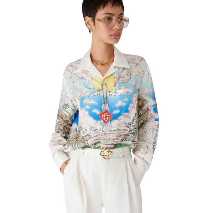 Camicia classica a maniche lunghe Paris Store