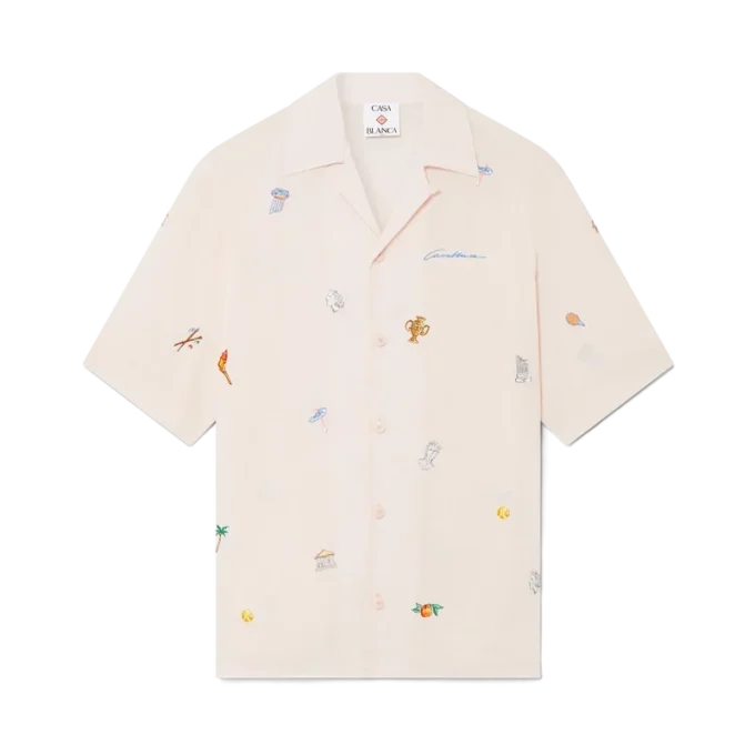 Camicia con motivo ricamato Camicia con motivo ricamato