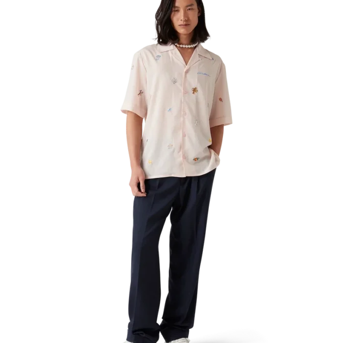 Camicia con motivo ricamato Camicia con motivo ricamato