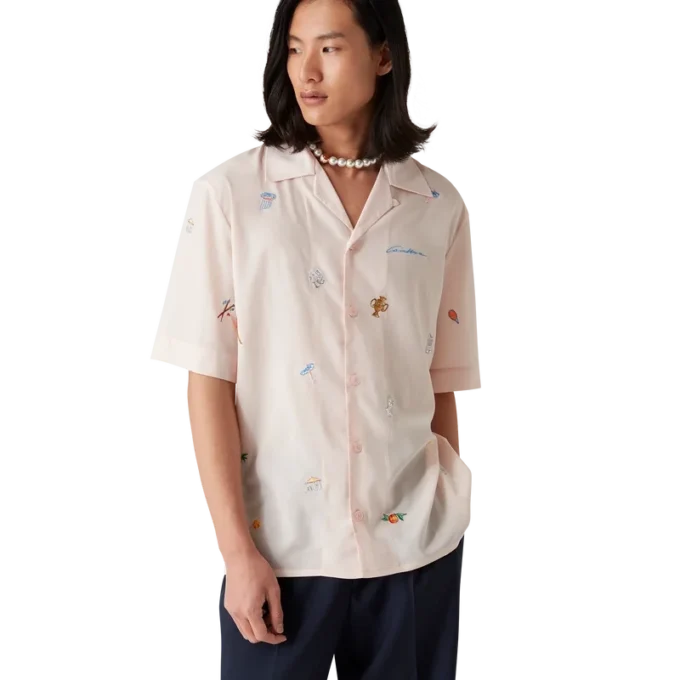 Camicia con motivo ricamato Camicia con motivo ricamato