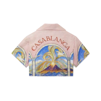 Camicia corta in seta Chevaux Sauvages