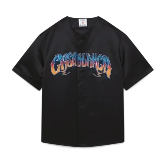 Camicia da baseball gotica a maniche corte