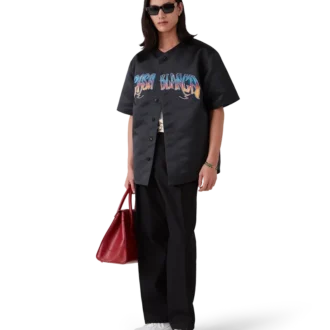 Camicia da baseball gotica a maniche corte