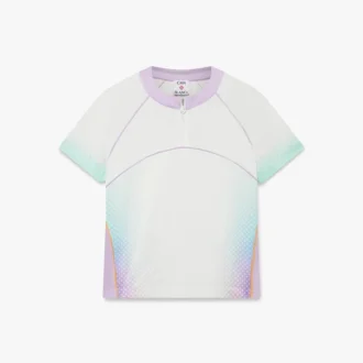 Camicia da calcio a rete a maniche corte con sfumatura vetro