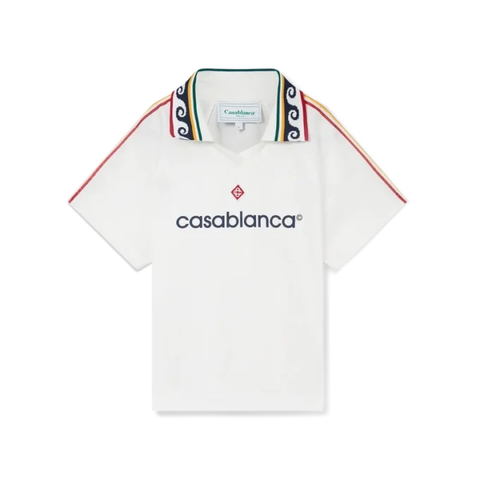 Camicia da calcio con monogramma jacquard Camicia da calcio con monogramma jacquard