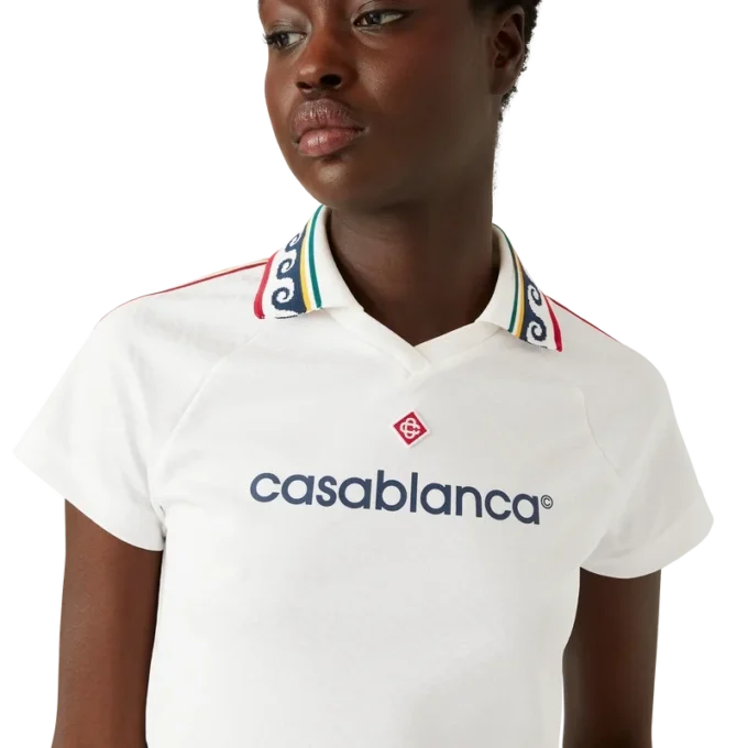 Camicia da calcio con monogramma jacquard Camicia da calcio con monogramma jacquard