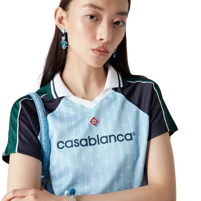 Camicia da calcio Laurel a righe sottili