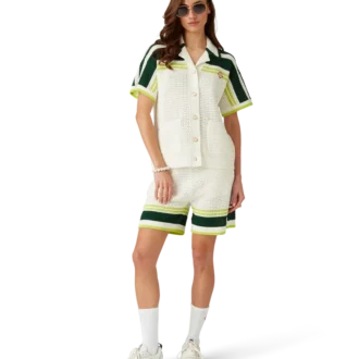 Camicia da tennis all’uncinetto