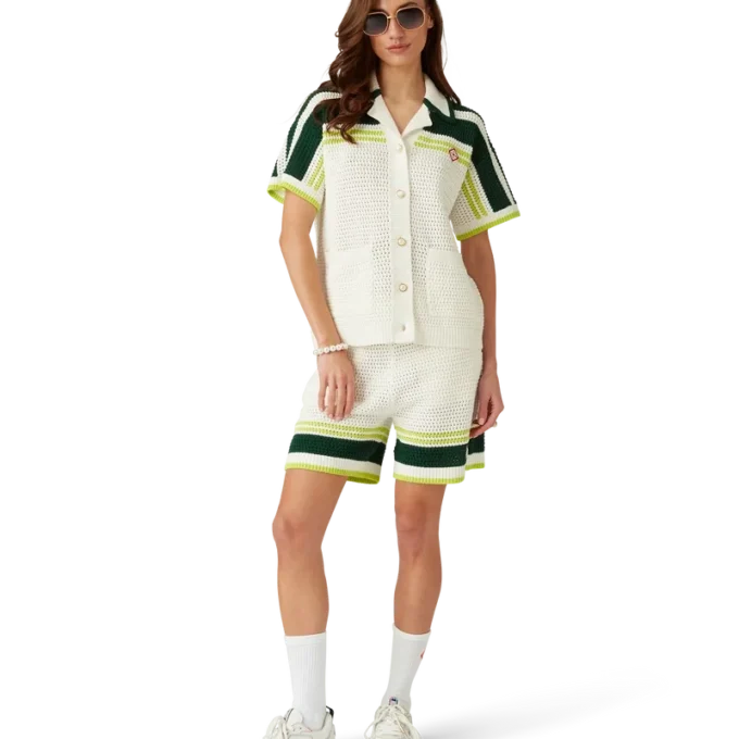 Camicia da tennis all’uncinetto Camicia da tennis all’uncinetto