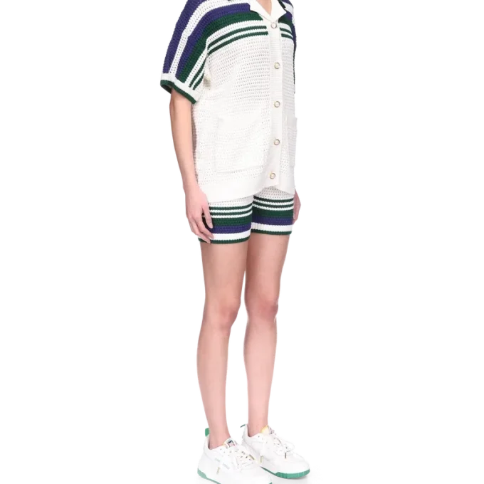 Camicia da tennis all’uncinetto