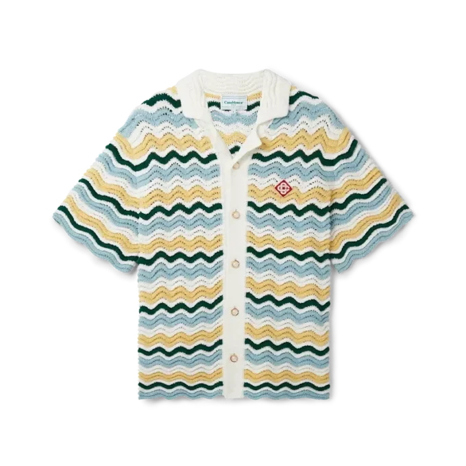 Camicia in bouclé ondulato Camicia in bouclé ondulato