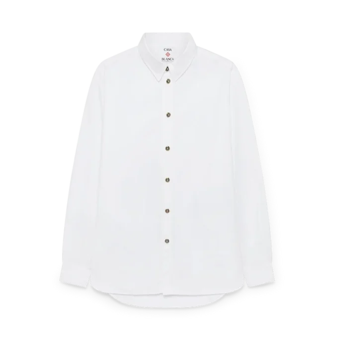 Camicia in cotone bianco
