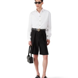 Camicia in cotone bianco