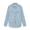 Camicia in denim con monogramma