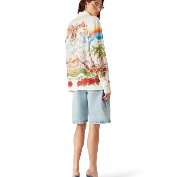 Camicia in lino a maniche lunghe Chateau