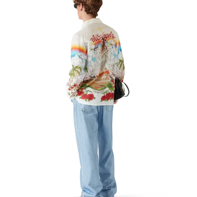 Camicia in lino a maniche lunghe Chateau