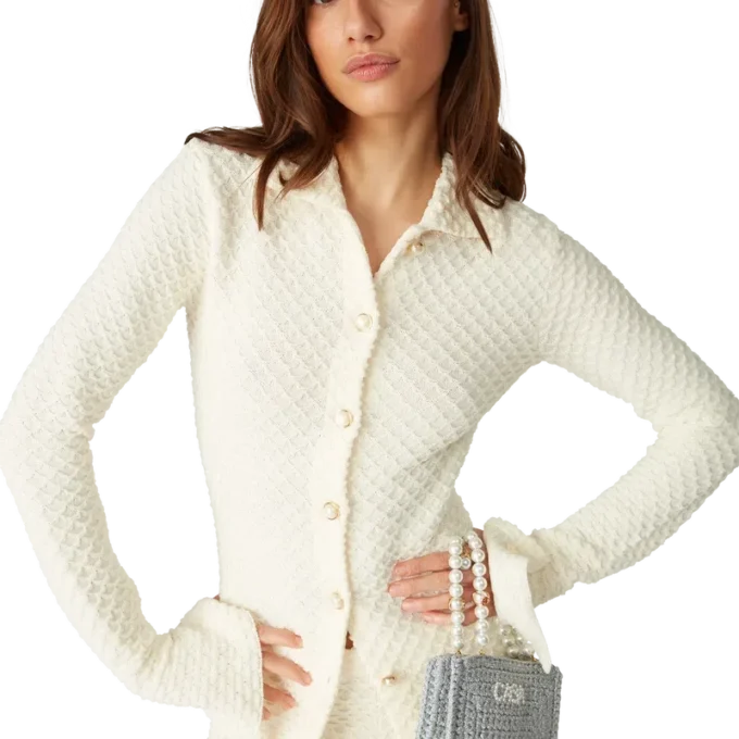 Camicia in maglia testurizzata Camicia in maglia testurizzata