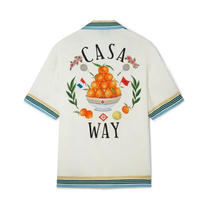 Camicia in seta a maniche corte Casa Way