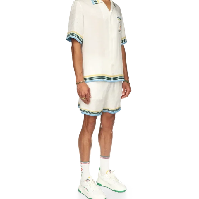 Camicia in seta a maniche corte Casa Way