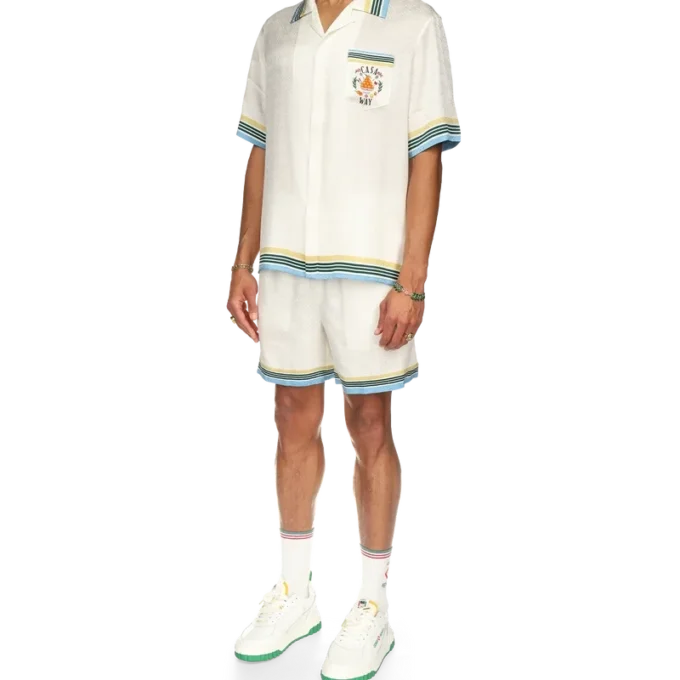 Camicia in seta a maniche corte Casa Way