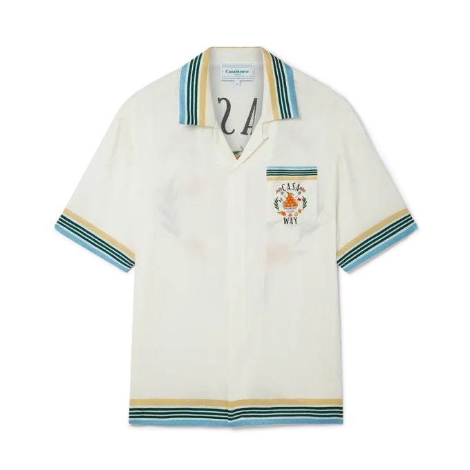 Camicia in seta a maniche corte Casa Way