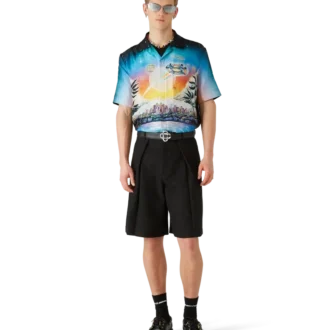 Camicia in seta a maniche corte La Pramonition