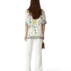Camicia in seta a maniche corte Le Vase Brise in pantaloncini