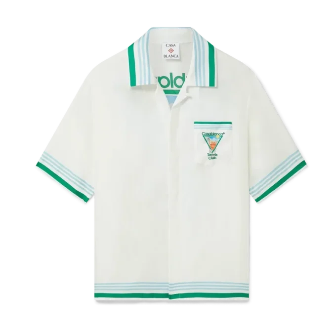 Camicia in seta a maniche corte Metaphysical Tennis Icon in pantaloncini