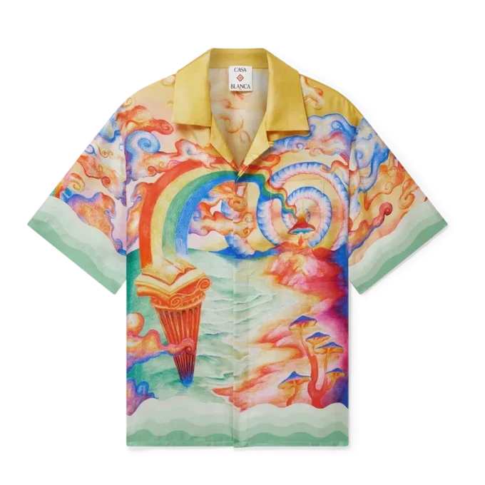 Camicia in seta a maniche corte Nature’s Teacher