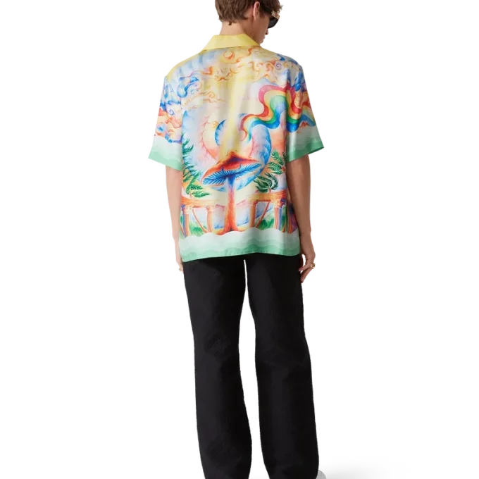 Camicia in seta a maniche corte Nature’s Teacher