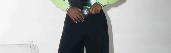 Calzini quadrati con logo Acid Lime