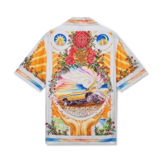 Camicia in seta a maniche corte Pantaloncini La Tornade De Rose