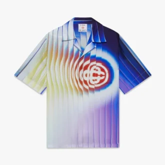 Camicia in seta a maniche corte Shockwave