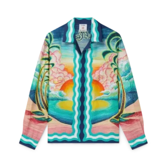 Camicia in seta a maniche lunghe Danse De La Mer