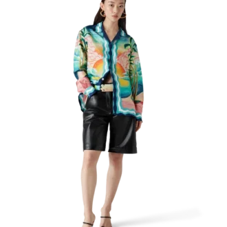 Camicia in seta a maniche lunghe Danse De La Mer