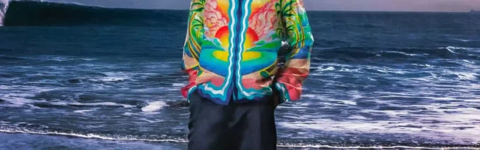 Camicia in seta a maniche lunghe Danse De La Mer