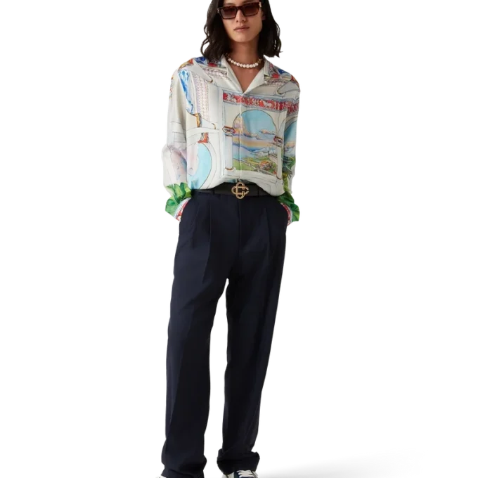 Camicia in seta a maniche lunghe Le Passage