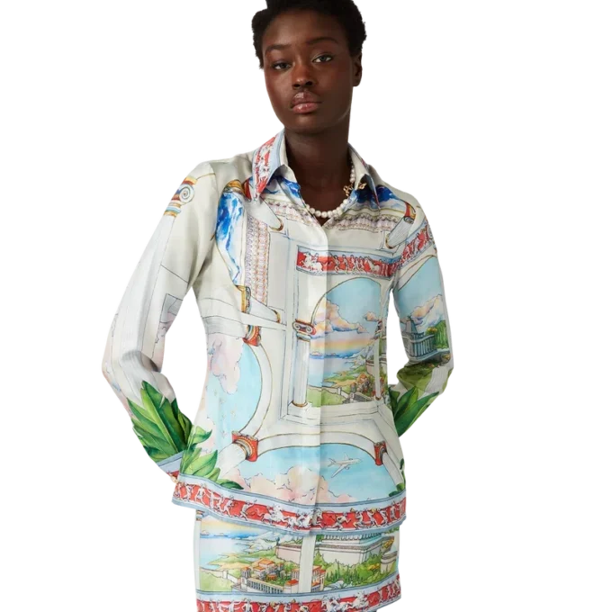 Camicia in seta a maniche lunghe Le Passage