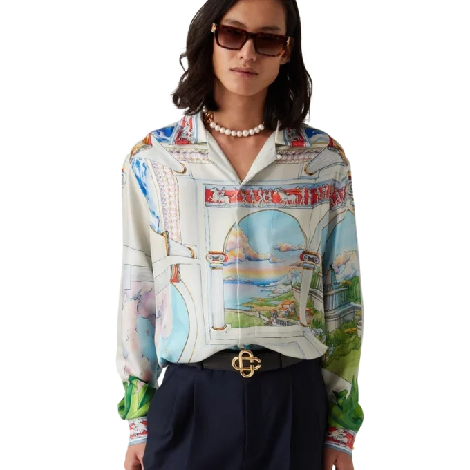 Camicia in seta a maniche lunghe Le Passage