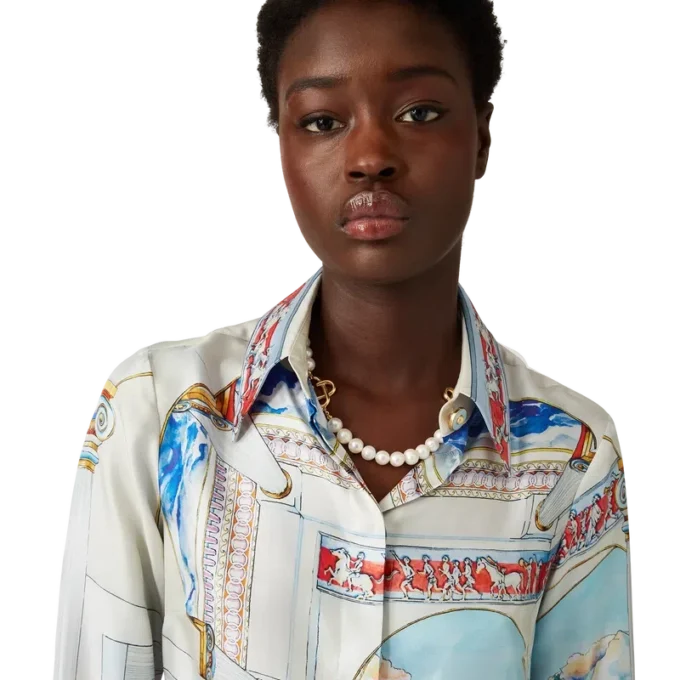 Camicia in seta a maniche lunghe Le Passage