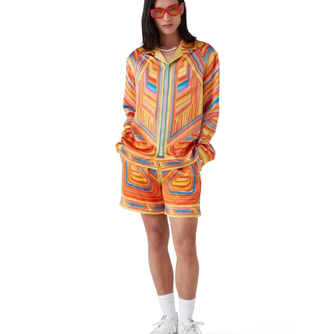 Camicia in seta a maniche lunghe Low Rider Camicia in seta a maniche lunghe Low Rider