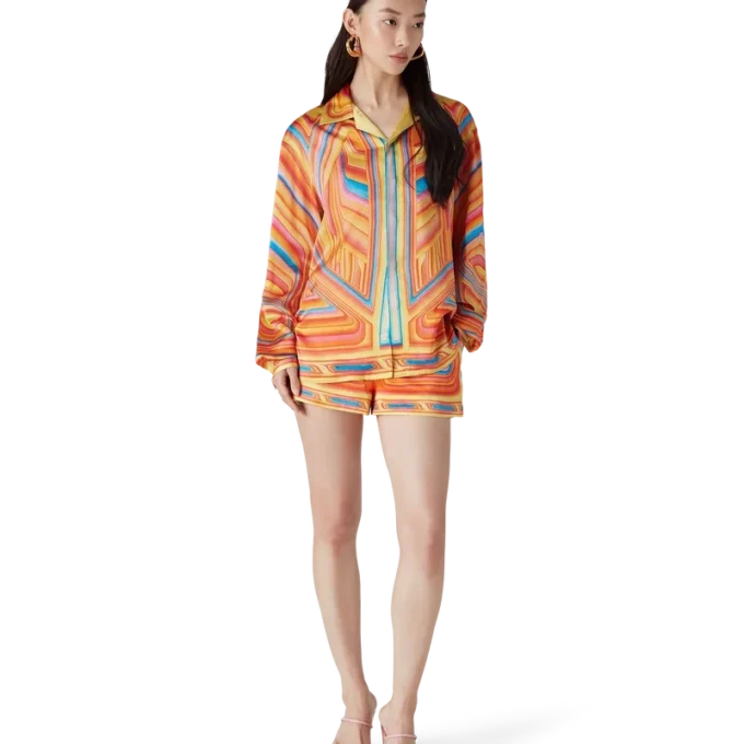 Camicia in seta a maniche lunghe Low Rider Camicia in seta a maniche lunghe Low Rider