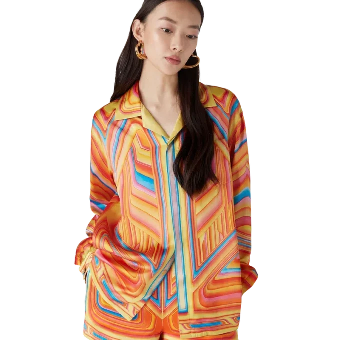 Camicia in seta a maniche lunghe Low Rider Camicia in seta a maniche lunghe Low Rider